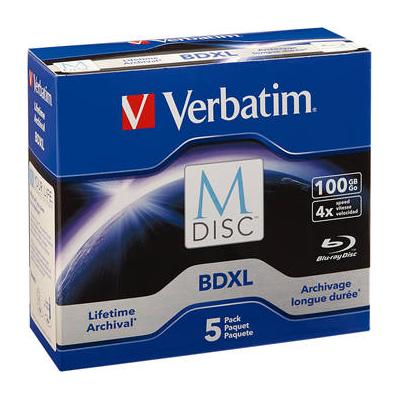 Verbatim M DISC BDXL 100GB 4x Blu-ray Discs (Jewel...