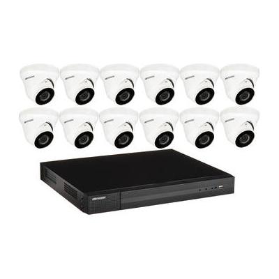 Hikvision EKI-K164T412 16-Channel 8MP NVR with 4TB HDD & 12 4MP Night Vision Turret C EKI-K164T412