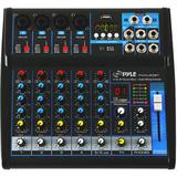 Pyle Pro PMXU63BT Compact 6-Channel, Bluetooth-Enabled Audio Mixer PMXU63BT