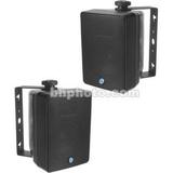 AtlasIED SM42T-B 4" 2-Way 16W Weather-Resistant Surface Speaker (Pair, Black) SM42T-B