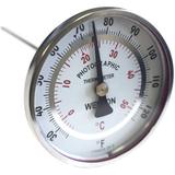 Weston Stainless Steel Dual Scale Thermometer with 3" Dial WS4135