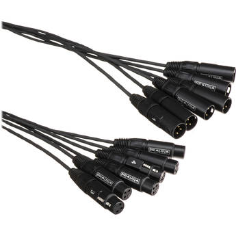 Whirlwind Medusa 6-Channel Multitrack XLR Audio Snake (Blue, 50') MT-6-F-M-50
