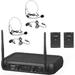 Pyle Pro PDWM2145 2-Person VHF Wireless Microphone System with 2 Lav & 2 Headset Mic PDWM2145