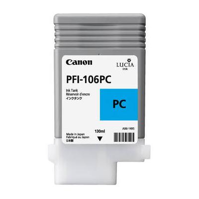 Canon PFI-106PC Photo Cyan Ink Cartridge (130mL) 6...