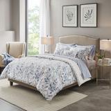 Madison Park Essentials Twin 100% Polyester 6 Piece Comforter Set in Blue - Olliix MPE10-878