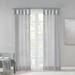 Madison Park 100% Polyester Twisted Voile Window Pair in Light Grey - Olliix MP40-6349