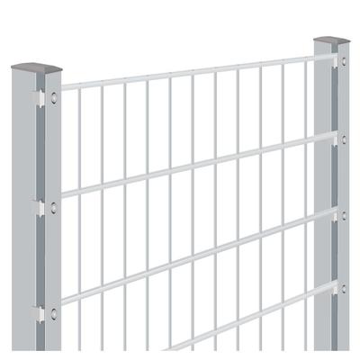 Doppelstabmattenzaun Rundum-sorglos-Paket Zink, Halteplättchen, 1030 mm,25 m,8/6/8 mm,gerade Image