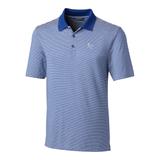 Men's Cutter & Buck Royal Kansas City Royals Big Tall Forge Tonal Stripe Polo