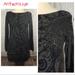 Anthropologie Dresses | Anthropologie Nwot Embellished Boatneck Sweater Dress/Tunic | Color: Black/Gray | Size: M