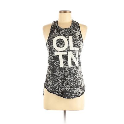 SoulCycle Tank Top Gray Print Scoop Neck Tops - Used - Size Medium