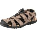 Geox Herren Uomo Sandal Strada B Sandalen,Taupe Black,43 EU