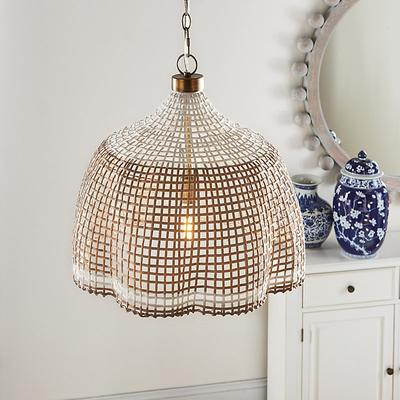 Farrah Woven Pendant - Ballard Designs