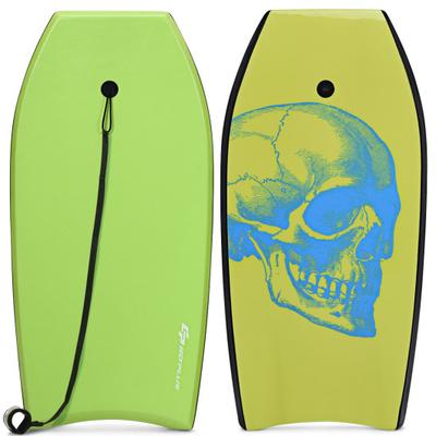 Costway Super Surfing Lightweight Bodyboard with Leash-L