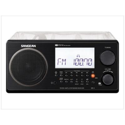 Sangean AM/FM RDS Digital Tuning Clock/Alarm w/Multi Function Remote Clear Large WR-2CL