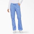 Dickies Women's Eds Signature Flare Leg Cargo Scrub Pants - Ceil Blue Size M (86206)
