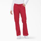 Dickies Women's Eds Signature Flare Leg Cargo Scrub Pants - Red Size 2Xl (86206)