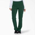 Dickies Women's Eds Essentials Tapered Leg Cargo Scrub Pants - Hunter Green Size 2Xl (DK005)