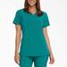 Dickies Women's Eds Essentials V-Neck Scrub Top - Teal Size XS (DK615)