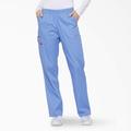 Dickies Women's Eds Signature Cargo Scrub Pants - Ceil Blue Size L (86106)