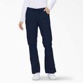 Dickies Women's Eds Signature Drawstring Cargo Scrub Pants - Navy Blue Size L (86206)