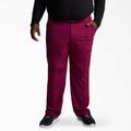 Dickies Men's Dynamix Cargo Scrub Pants - Wine Size S (DK110)