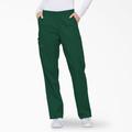 Dickies Women's Eds Signature Cargo Scrub Pants - Hunter Green Size XL (86106)