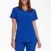 Dickies Women's Eds Essentials V-Neck Scrub Top - Galaxy Blue Size L (DK615)