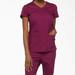 Dickies Women's Eds Signature V-Neck Scrub Top With Pen Slot - Wine Size S (85906)