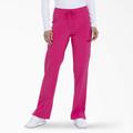 Dickies Women's Eds Essentials Contemporary Fit Scrub Pants - Hot Pink Size M (DK010)