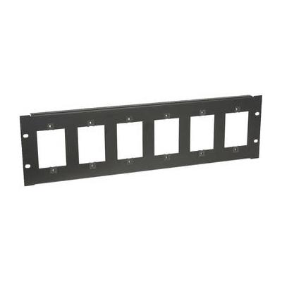 Lowell Manufacturing SG6P-3 Rackmount Panel for Six 1-Gang Devices (3 RU) SG6P-3