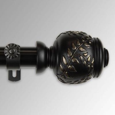 Cornelia Single Decorative Curtain Rod Set, 160