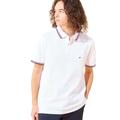 Tommy Hilfiger Herren Poloshirt Kurzarm Core Tommy Tipped Slim Fit, Weiß (White), M