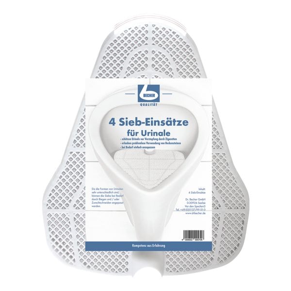 Dr. Becher 4er-Pack Siebeinsätze für Urinale Image