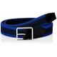 Calvin Klein Men's 35MM Braided Fixed Elastic Belt, Navy, 38 (Size:95)