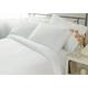 Belledorm Hotel Suite Satin Stripe 540 Thread Count 100% Cotton Duvet Cover Set, White, Single