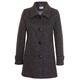 Busy Women’s Wool Blend Coat with Collar Grey and Black Design 20