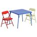 Kids Colorful 3 Piece Folding Table and Chair Set - Flash Furniture JB-10-CARD-GG