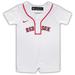 Newborn & Infant Nike White Boston Red Sox Official Jersey Romper