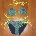 American Eagle Outfitters Swim | American Eagle Bikini Swimsuit | Color: Blue/Yellow | Size: S