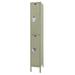 Hallowell Premium 2 Tier 1 Wide Locker Metal in Green/Brown | 78 H x 15 W x 24 D in | Wayfair U1548-2A-PT