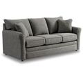 La-Z-Boy Leah 82" Round Arm Sofa Bed w/ Reversible Cushions Polyester in Gray | 38 H x 82 W x 38.5 D in | Wayfair 510418 C165967 FN 000