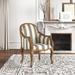 Armchair - Kelly Clarkson Home Fleur 25.2" Wide Linen Armchair Linen/Wood in Gray/White/Brown | 37.4 H x 25.2 W x 26.4 D in | Wayfair
