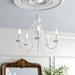 Kelly Clarkson Home Coutant 5 - Light Candle Style Traditional Chandelier w/ Crystal Accents Metal in White | Wayfair OPCO2373 39829357