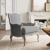 Armchair - Kelly Clarkson Home Esme 29" Wide Armchair Wood/Polyester in Gray | 38 H x 29 W x 32 D in | Wayfair BBC5C7C8349B4599B90BDB96B93833C4