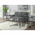 Latitude Run® Tillary Occasional 3 Piece Coffee Table Set Wood/Metal in Brown/Gray | 19 H x 24 W in | Wayfair FFF3E5E4735E41AC89BB7E526D139BB7