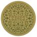 Green 79 x 0.25 in Area Rug - Fleur De Lis Living Galena Stults Floral White Ivory/Indoor/Outdoor Area Rug, Synthetic | 79 W x 0.25 D in | Wayfair