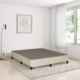 White Noise Platform Bed Wood & Upholstered/ in Brown | 15 H x 52.75 W x 74.25 D in | Wayfair DE4220D2D7544F36AD3FE57DAFB49244