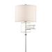 Birch Lane™ Sean 1 - Light Dimmable Swing Arm Metal/Fabric in Gray | 40 H x 12.4 W x 20.7 D in | Wayfair 48D707D60D5441FDB7B75B33A226271B