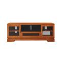 Hokku Designs Aidenjames TV Stand for TVs up to 78" Wood in Brown | 26 H in | Wayfair 26FC0BC2E3644B70A1309AD30221824F