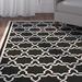 Black 0.25 in Indoor/Outdoor Area Rug - Highland Dunes Dirks Geometric/Beige Indoor/Outdoor Area Rug | 0.25 D in | Wayfair WNPR3688 39826370